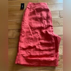 NWT Alfani Linen mix Bermuda shorts size 12